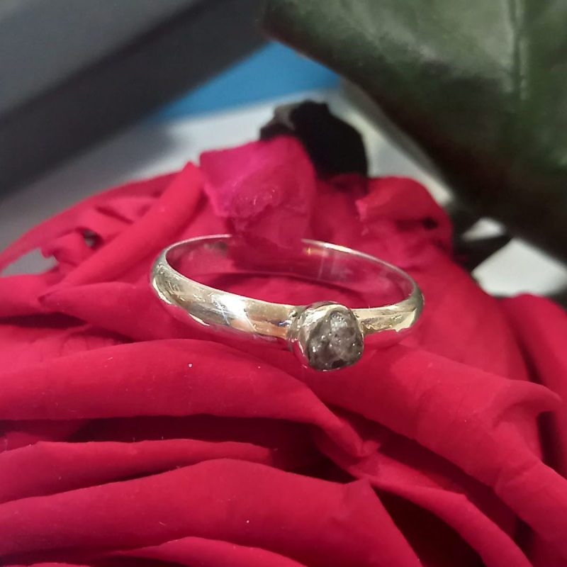 Anillo Diamante Gris