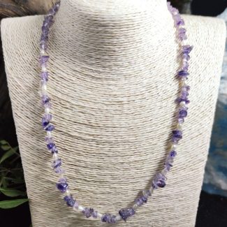 Collar Amatistas con Perlas