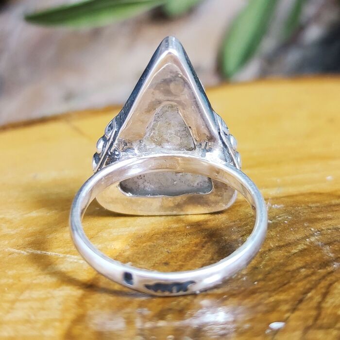 Anillo Drusa de Cuarzo Anillo Drusa de Cuarzo