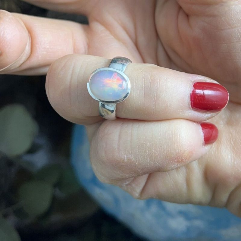 Anillo Ópalo Etíope
