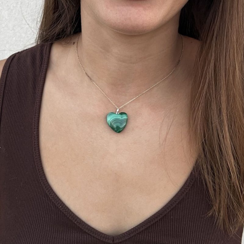 Colgante Malaquita Corazón M Colgante Malaquita Corazón M