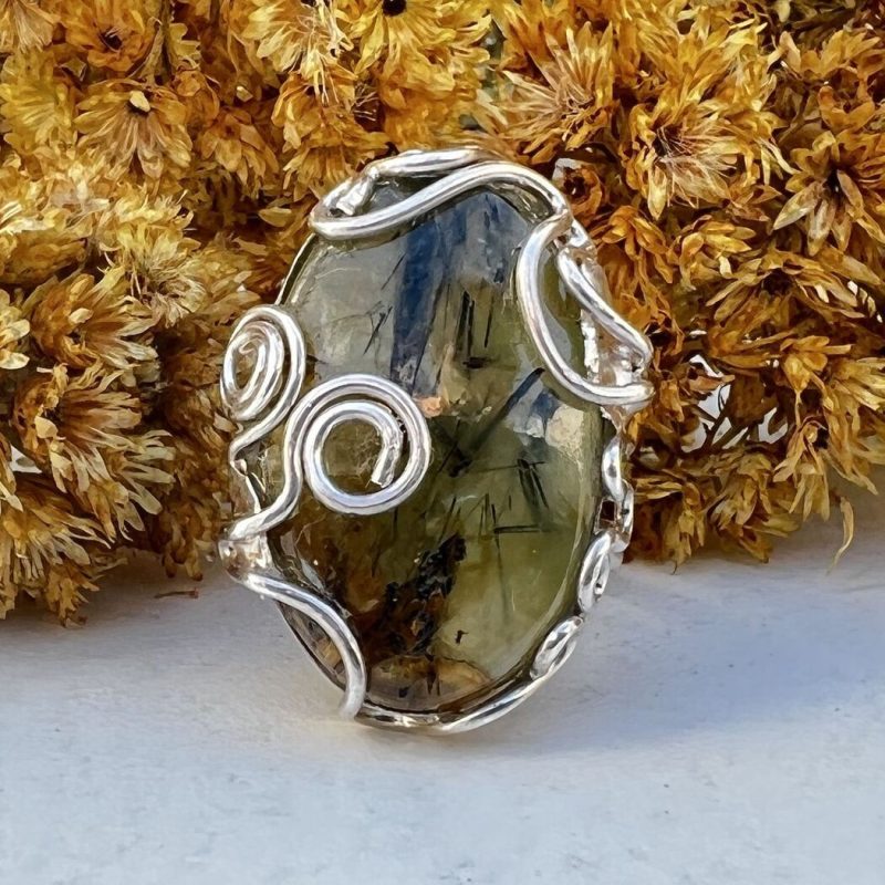 Anillo Prehnita Anillo Prehnita