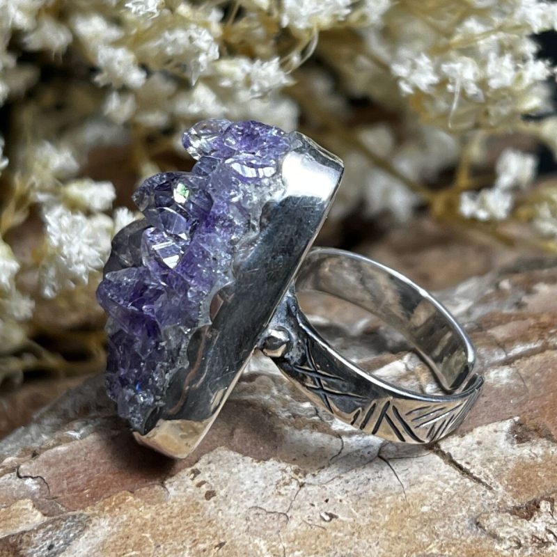 Anillo Amatista Drusa Anillo Amatista Drusa