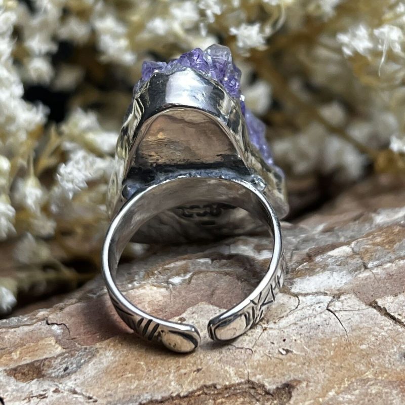 Anillo Amatista Drusa Anillo Amatista Drusa