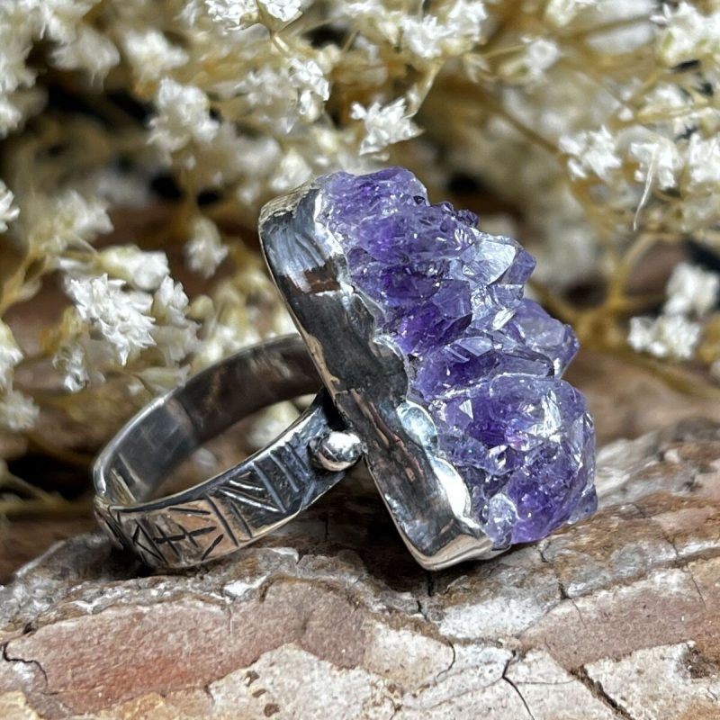 Anillo Amatista Drusa Anillo Amatista Drusa