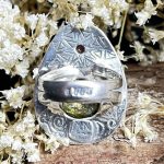 Anillo Turmalina Sandía Verde y Rubelita