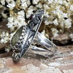 Anillo Turmalina Sandía Verde y Rubelita