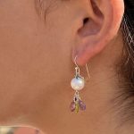 Pendientes Perlas, Amatista, Peridoto, Citrino, Rubelita y Apatito