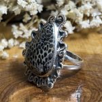 Anillo Coral Fósil