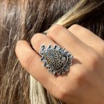 Anillo Coral Fósil