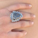 Anillo Coral Fósil