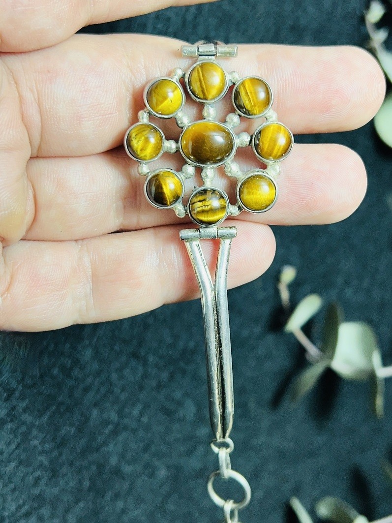 Pulsera Ojo de Tigre Flor Pulsera Ojo de Tigre Flor