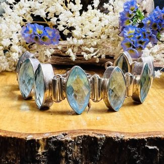 Pulsera Topacio Azul