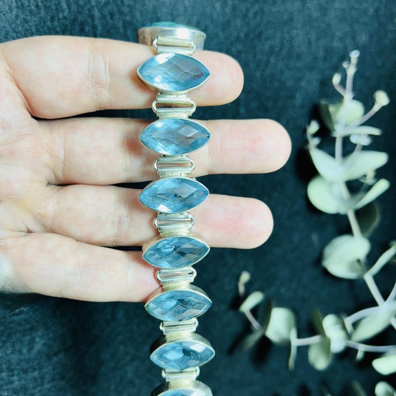 Pulsera Topacio Azul