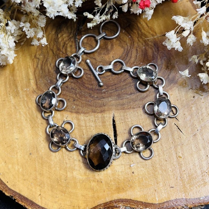 Pulsera Cuarzo Ahumado