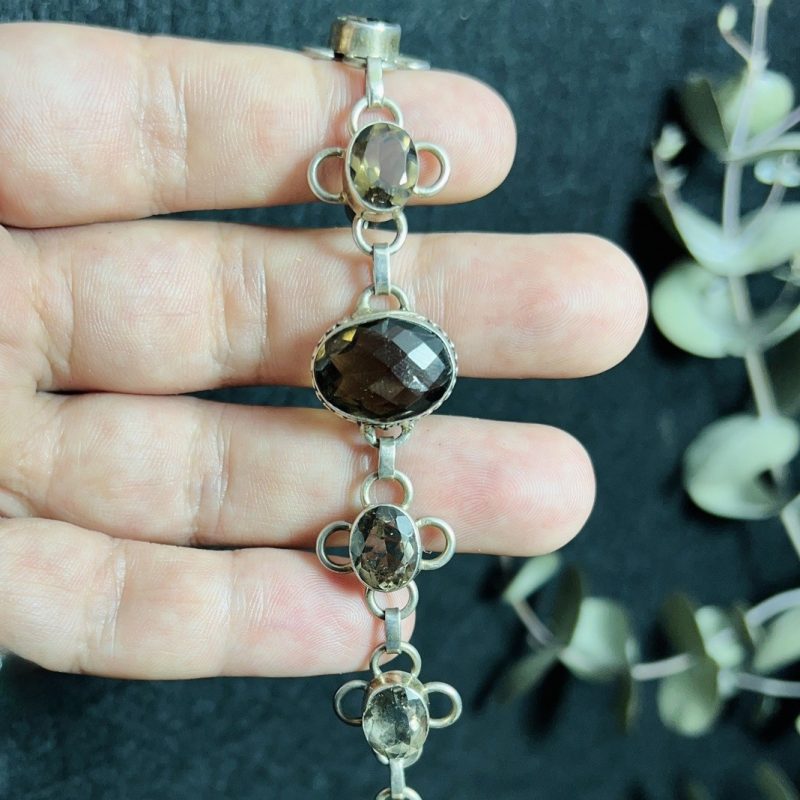 Pulsera Cuarzo Ahumado