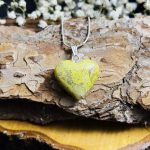 Colgante Ópalo Verde Corazón
