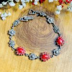Pulsera Marquesitas y Coral