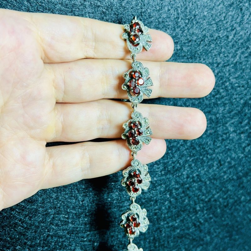 Pulsera Marquesitas y Granate