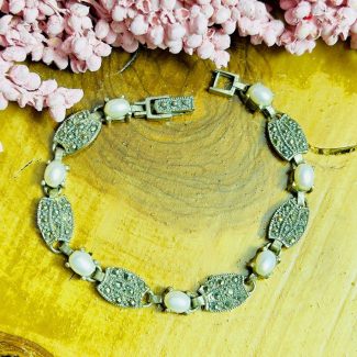 Pulsera Marquesitas y Perlas