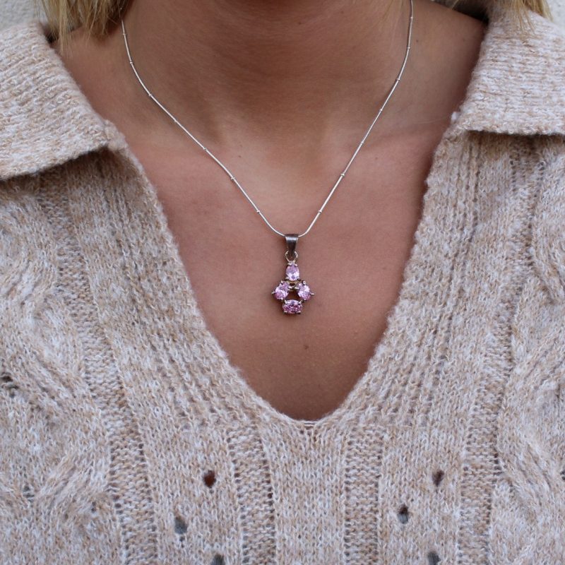 Colgante Circonitas Rosa