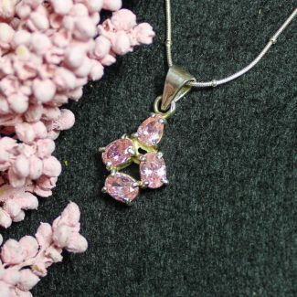 Colgante Circonitas Rosa