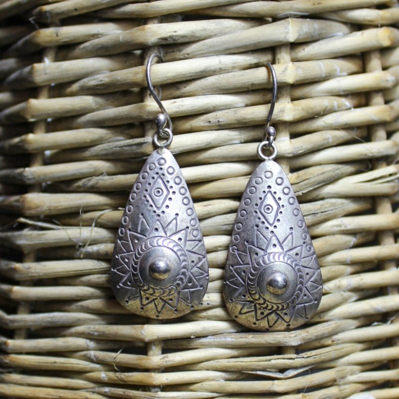 Pendientes de Plata Sol