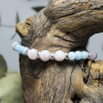 Pulsera Aguamarina y Kuncita