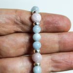 Pulsera Aguamarina y Kuncita