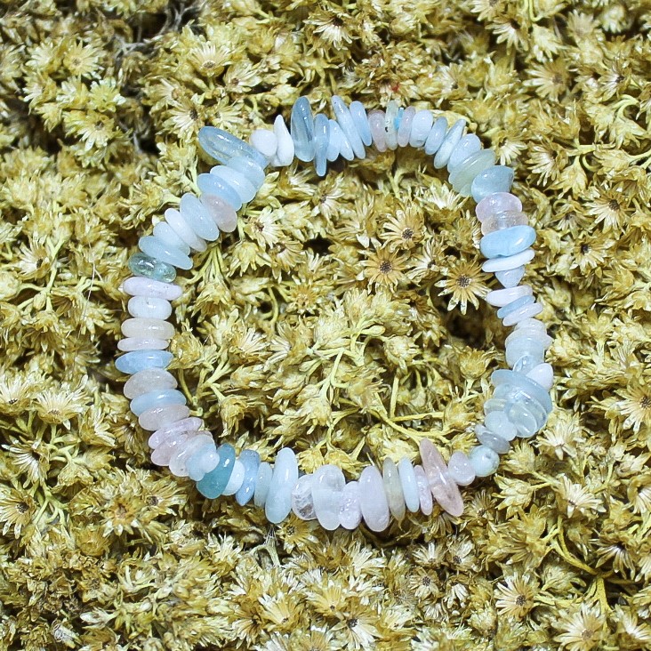 Pulsera Morganita Chip