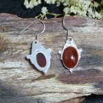 Pendientes Agata Carneola