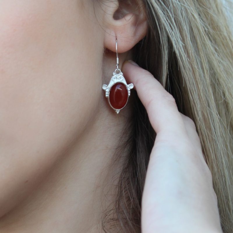 Pendientes Agata Carneola Pendientes Agata Carneola