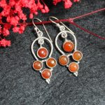 Pendientes Cornalina