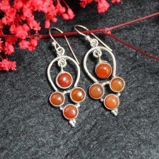 Pendientes Cornalina