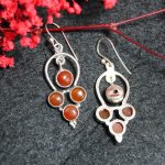 Pendientes Cornalina