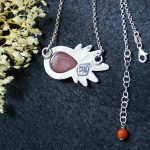 Collar Calcedonia Naranja