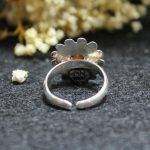 Anillo Ópalo Fuego Flor