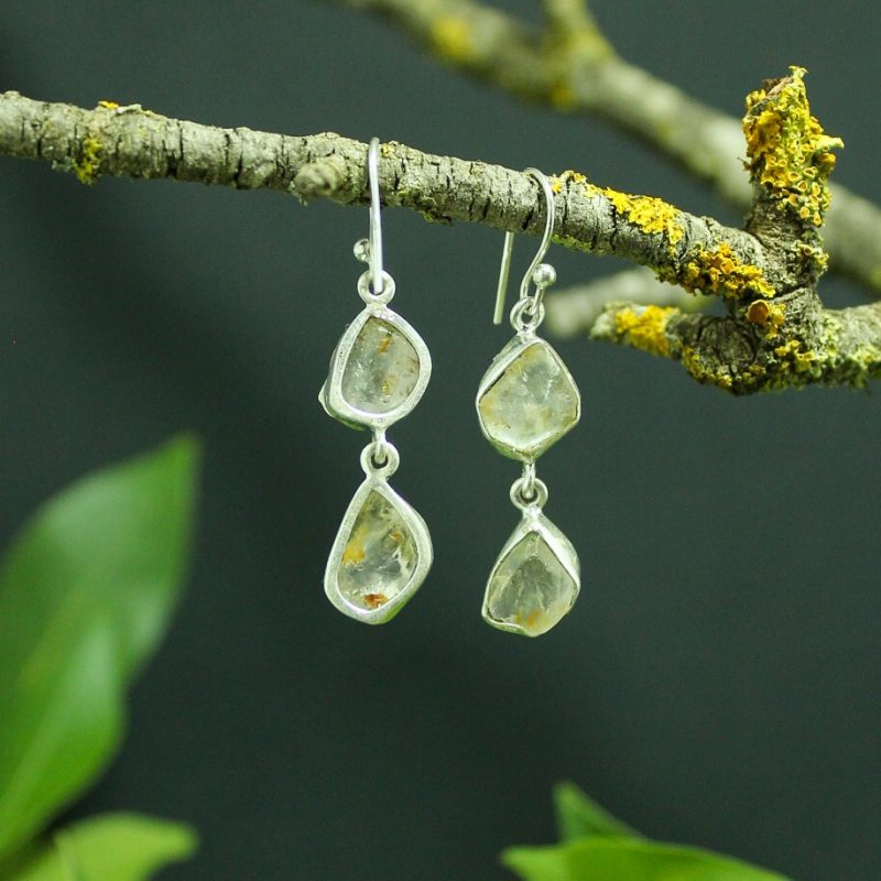 Pendientes Cuarzo Rutilado