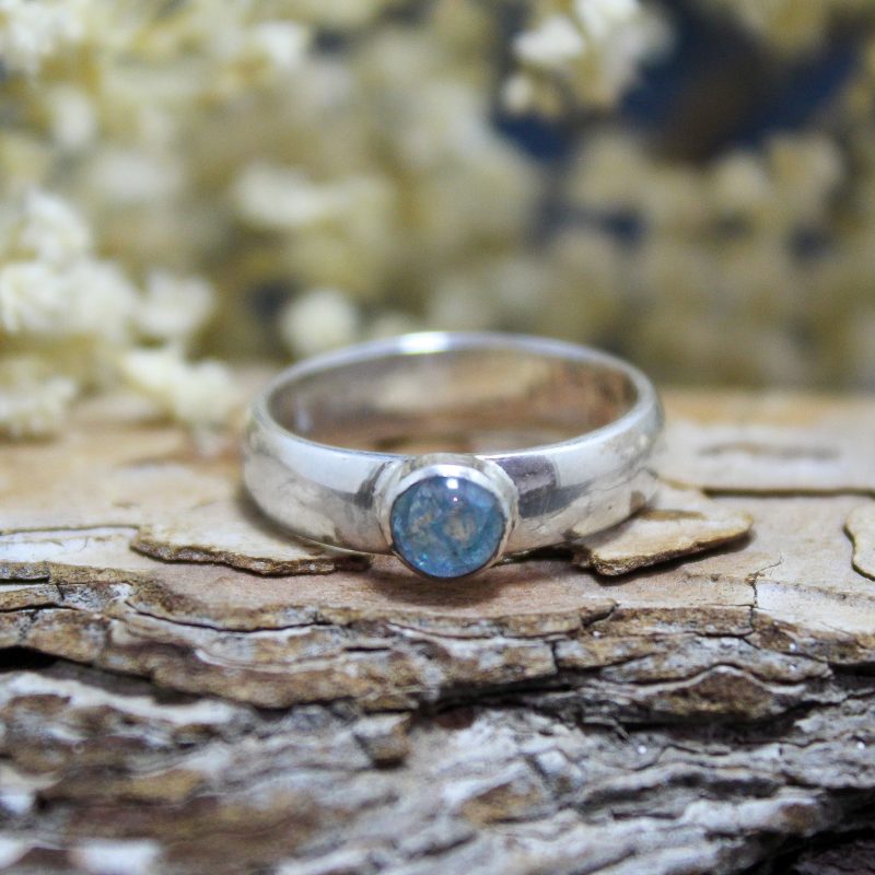 Anillo Aguamarina Fino