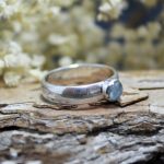 Anillo Aguamarina Fino