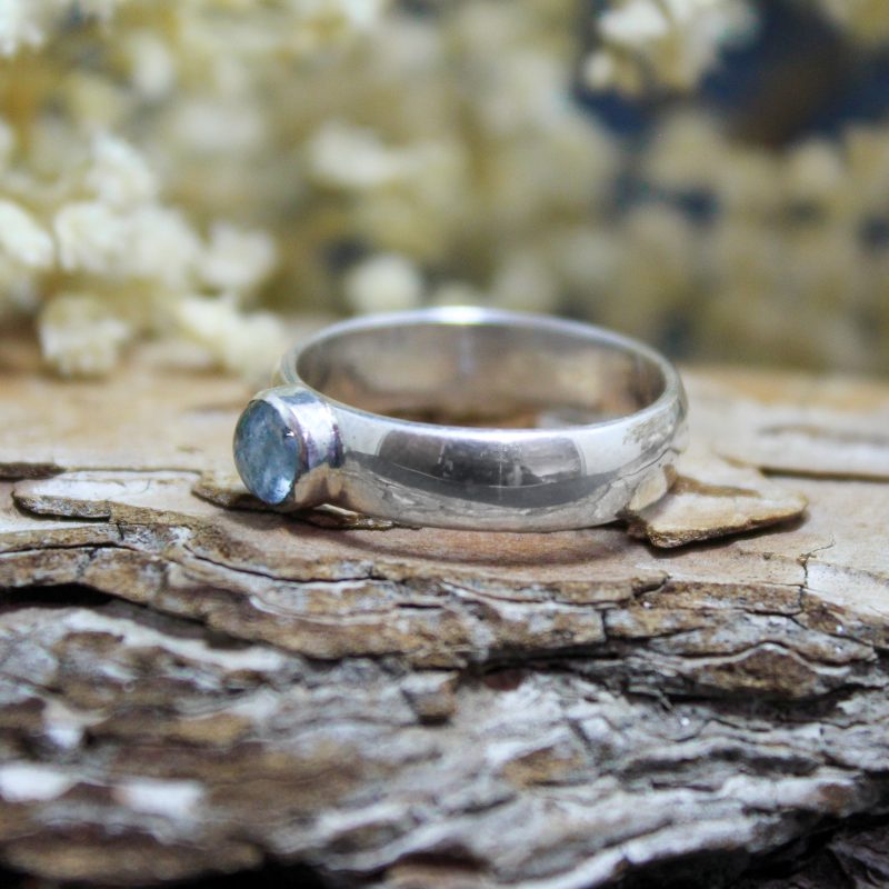 Anillo Aguamarina Fino
