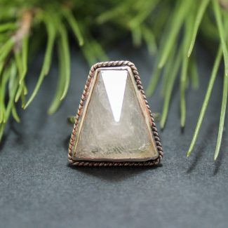 Anillo Cuarzo Rutilo Punta