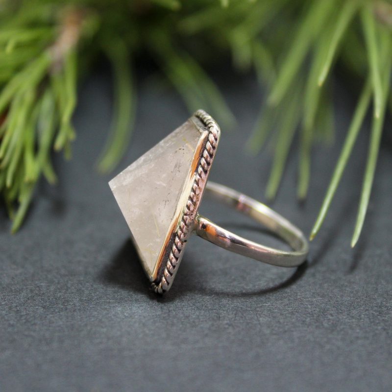 Anillo Cuarzo Rutilo Punta Anillo Cuarzo Rutilo Punta