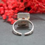 Anillo Ópalo Fuego Pétalos