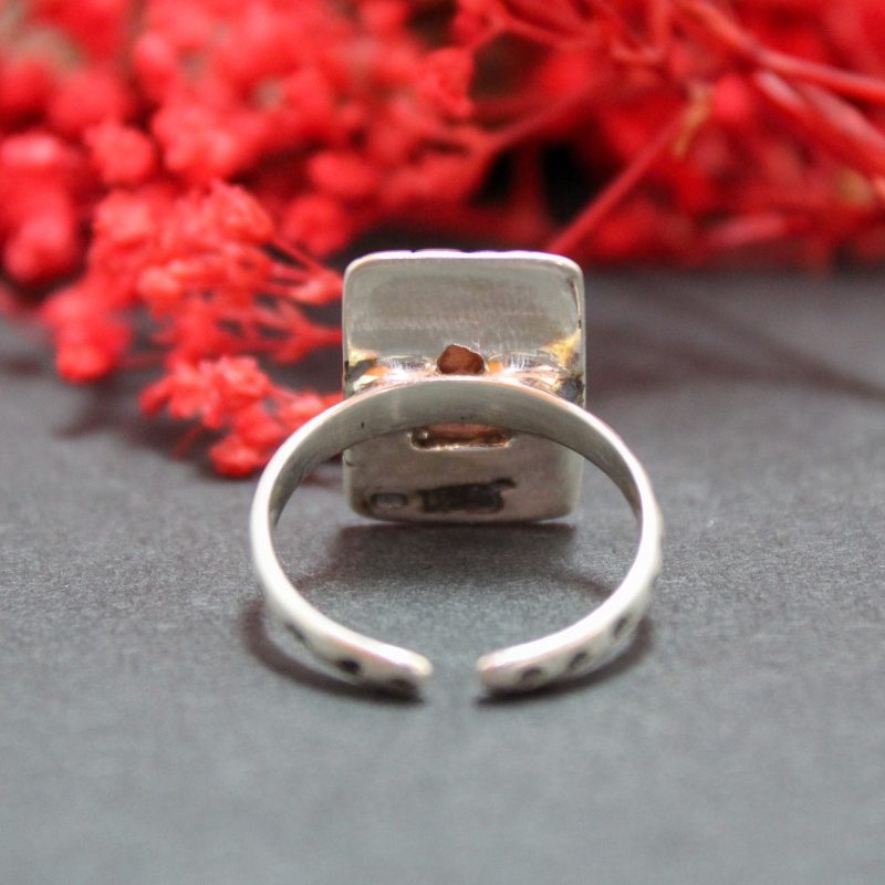 Anillo Ópalo Fuego Pétalos Anillo Ópalo Fuego Pétalos