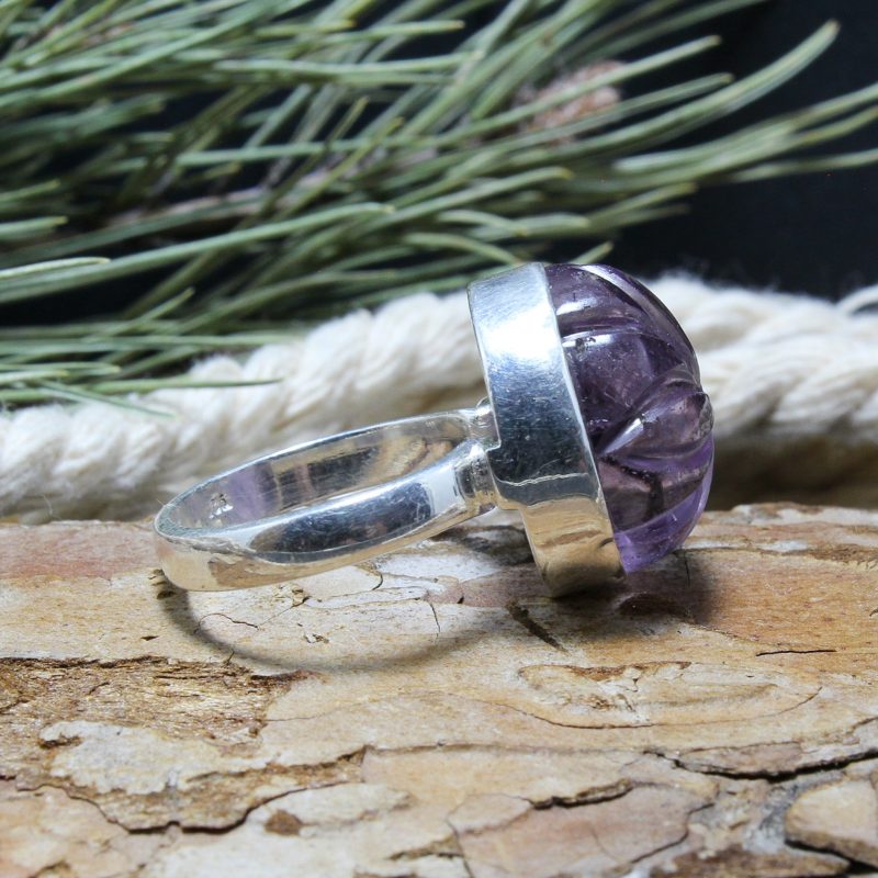 Anillo Amatista Flor