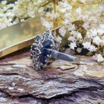Anillo Zafiro y Marquesitas