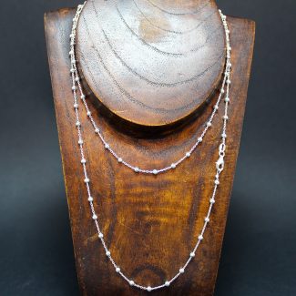Cadena Forzada con Bolas 80cm