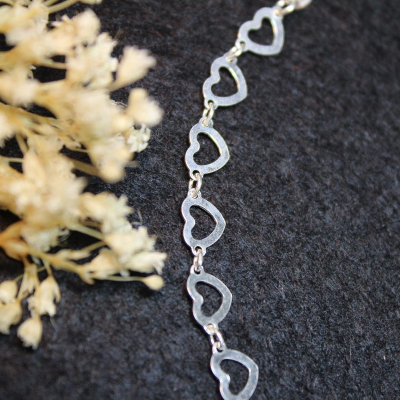 Tobillera Corazones