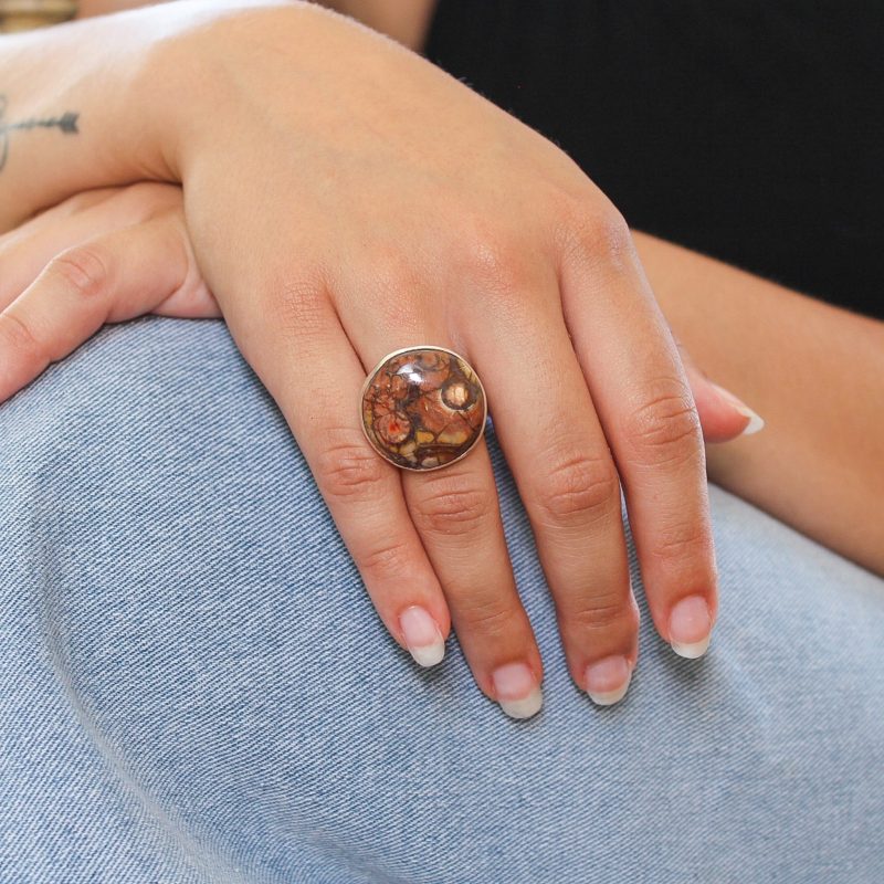 Anillo Jaspe Ojo de Pájaro Anillo Jaspe Ojo de Pájaro
